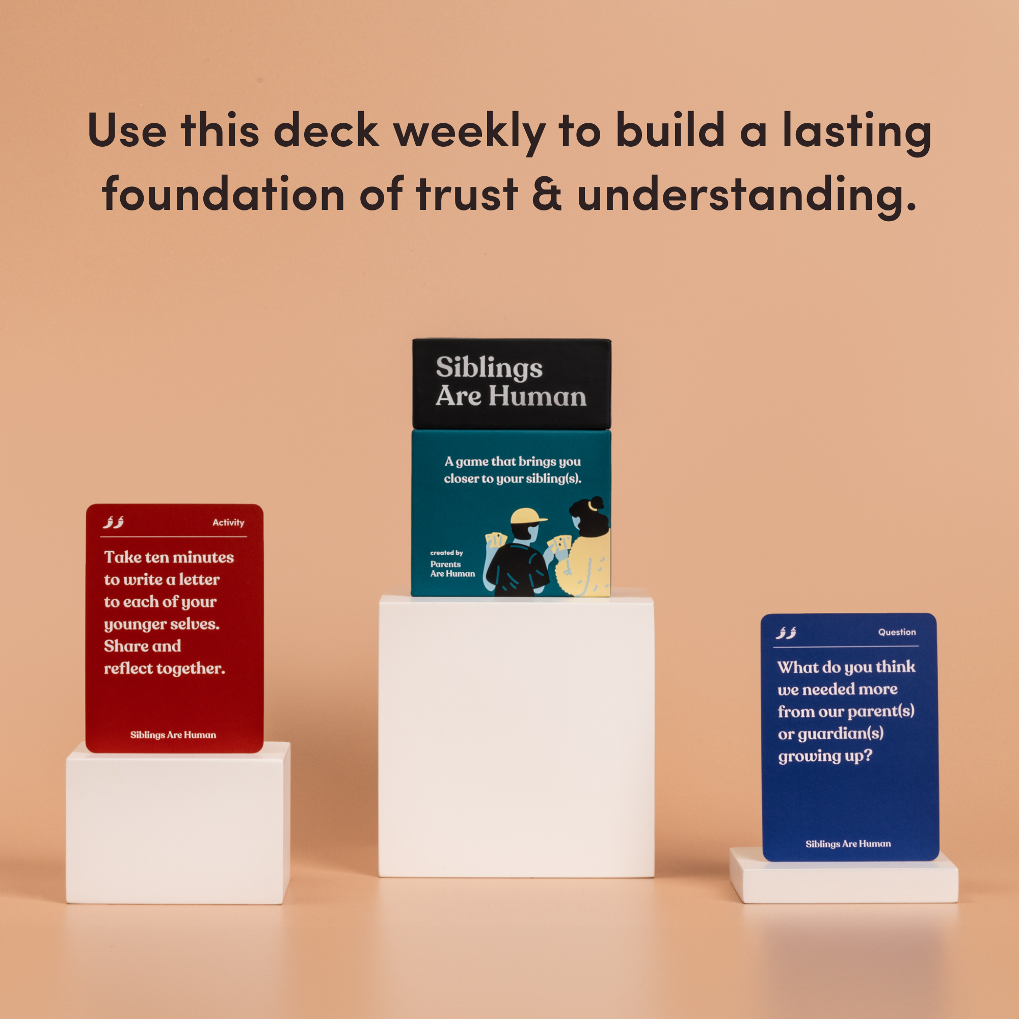 Parents Are Human | Card Games for Family, Love, & Healing - Wholesale Card Game - Siblings Are Human8