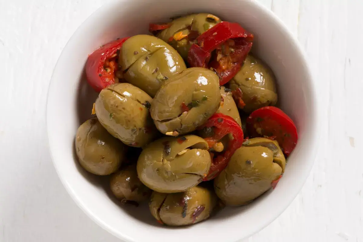 almasicily - Wholesale Olives - Green olives. Seasoning 5.0 kg bucket2