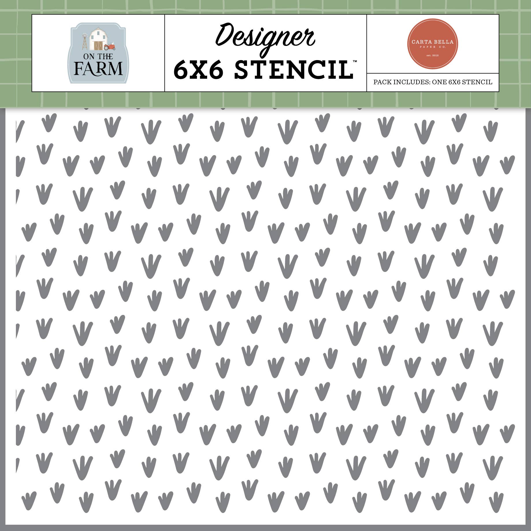 Echo Park Paper Co. - Wholesale Stencil/Craft Die - On The Farm: Chicken Run Stencil0