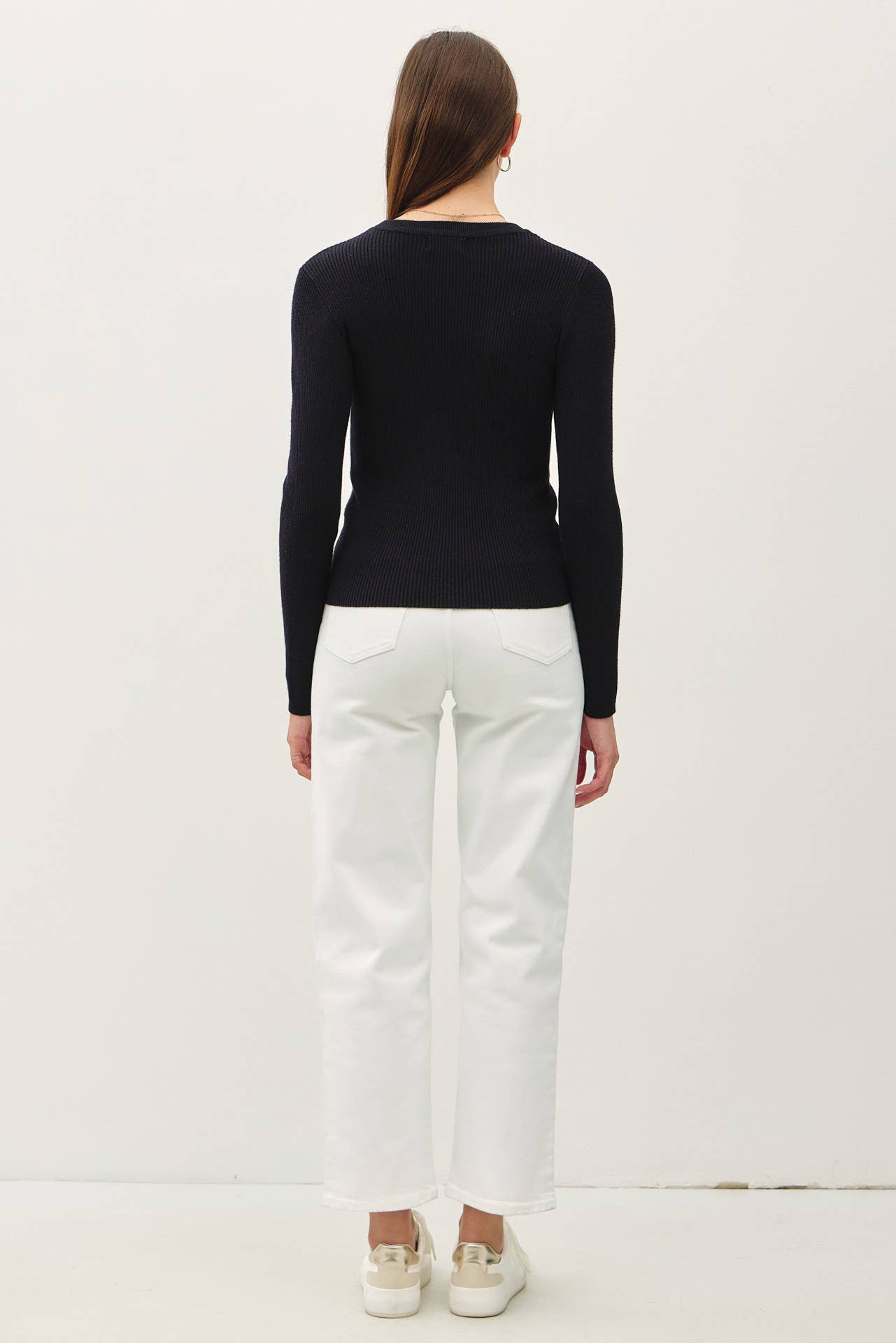 Be Cool - Wholesale Knit Sweater - Women's - CLASSIC CREWNECK LONG SLEEVE RIB SWEATER 17