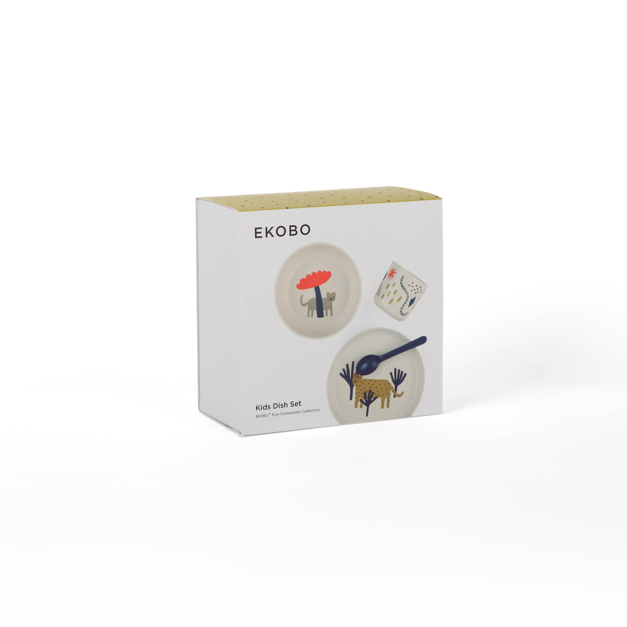 EKOBO - Wholesale Dinnerware Set - Kids & Baby - Bambino Kids Set LEOPARD5
