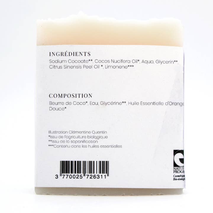 Ateliers la Brique - Wholesale Bar Soap - All coconut soap - 100g1