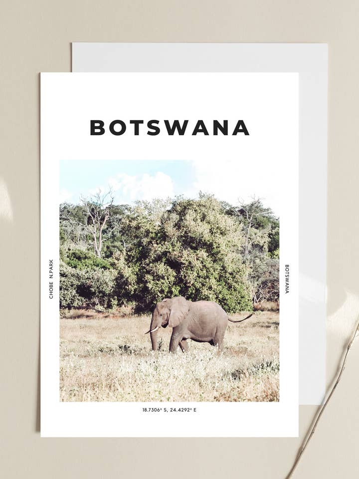 Botsuana 'É uma selva lá fora' Print 1 por atacado de The Travel Edit
