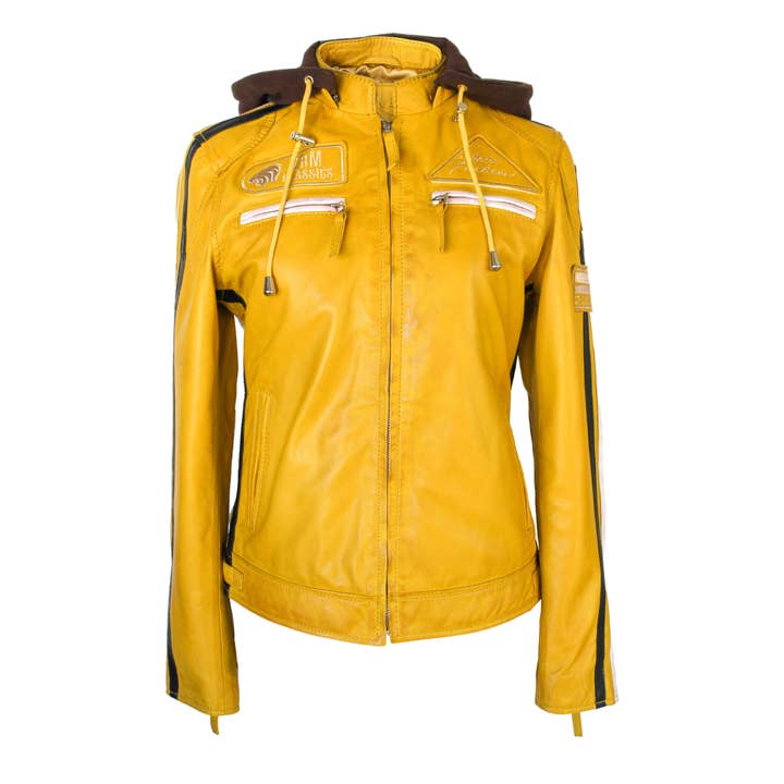 Zerimar 1942 - Venta al por mayor Chaqueta de cuero - Mujer - Chaqueta de moto para mujer Soft Leather Jacket -Zerimar