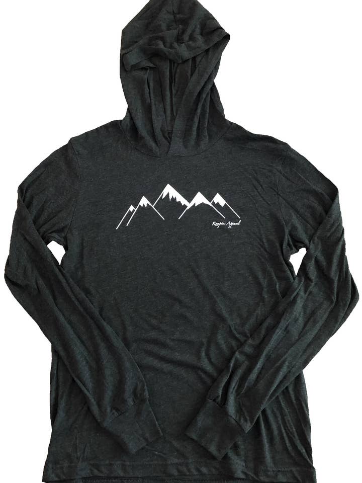 Snow-capped Mountain Lightweight Hoodie for wholesale by Kompass Apparel