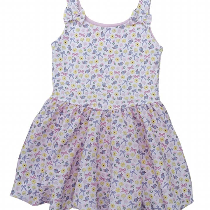 Gigi Dress in Blooms + Bows for wholesale by Poppyland