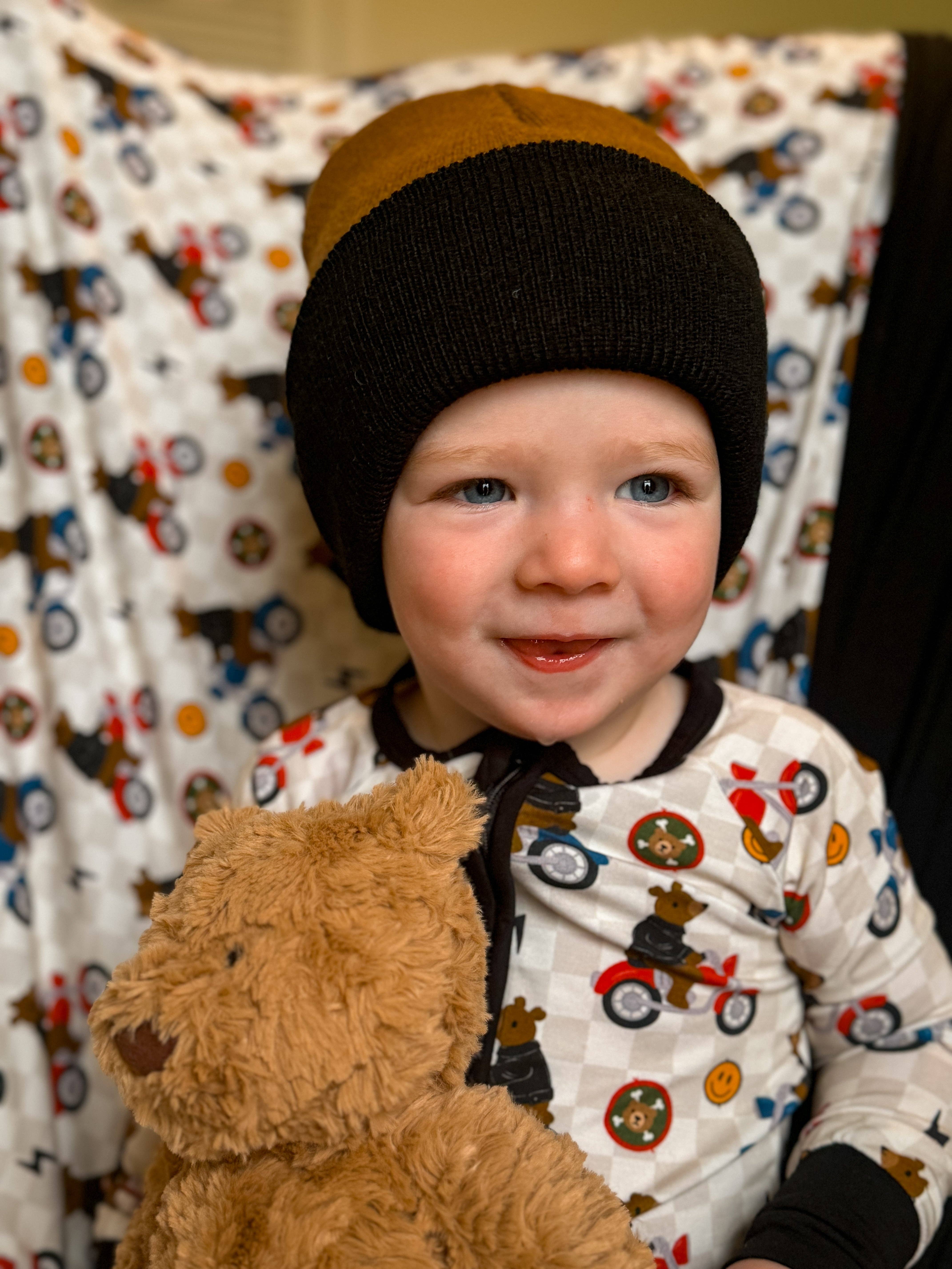 Joan's - Wholesale Sleepsuit - Baby - Biker Bear Zippy (Bear Cub Biker Club)