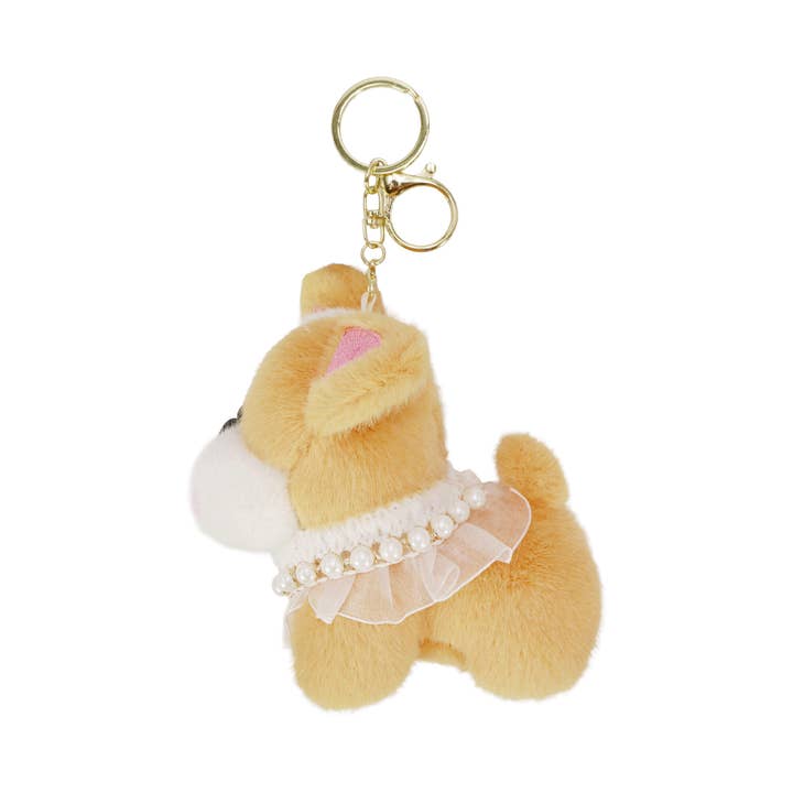 ASSORTED Posh Cute Puppy Dog Fuzzy Stuffed Key Chain for wholesale on Faire6