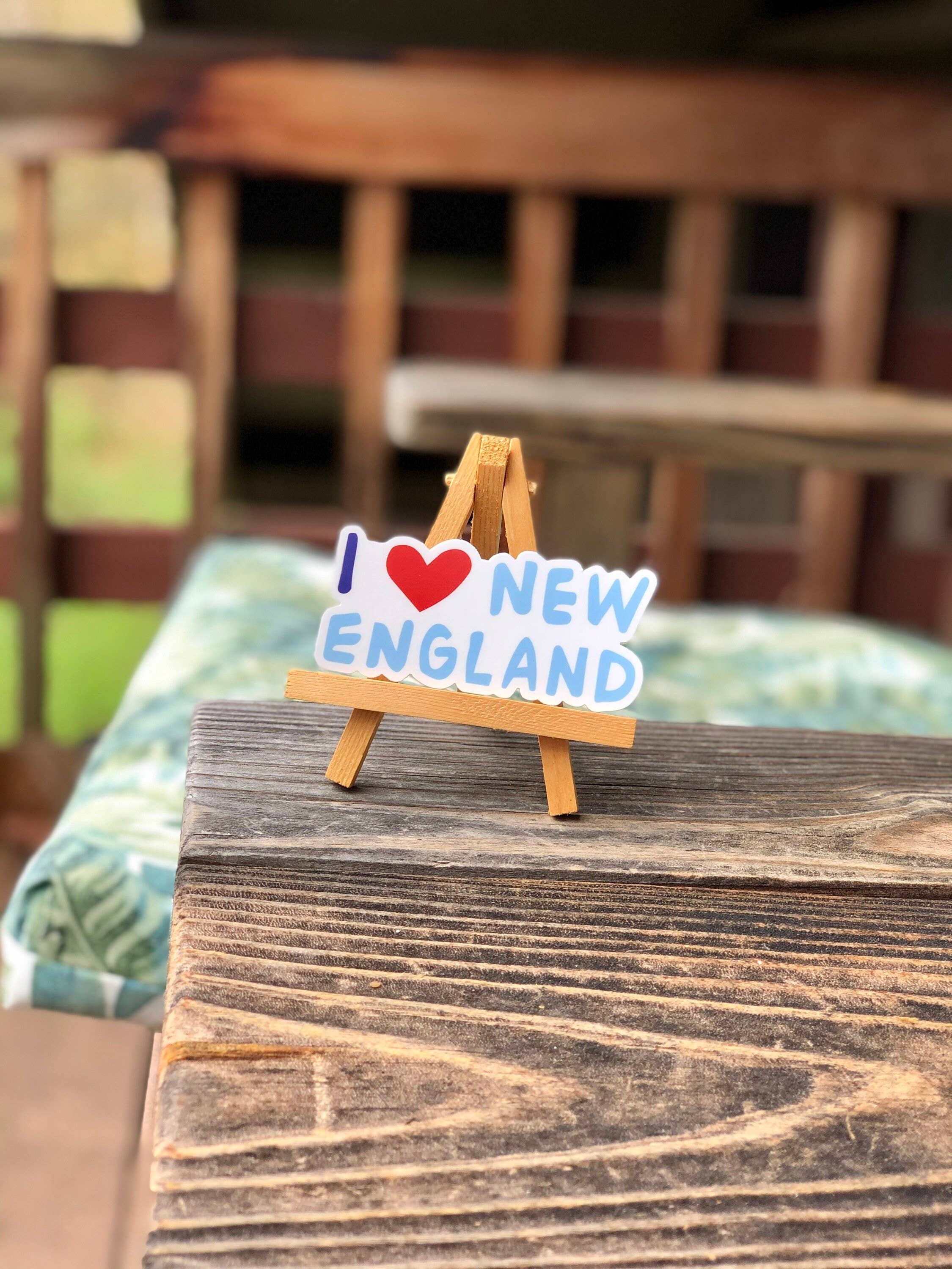 Wander On Words - Wholesale Sticker - Hand-Lettered I Heart New England Sticker3