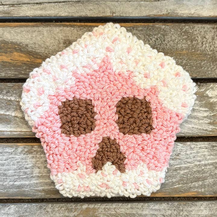 Sous-verre en pain d'épice, tapis de tasse, punch needle pour la vente par Chickadee Creations