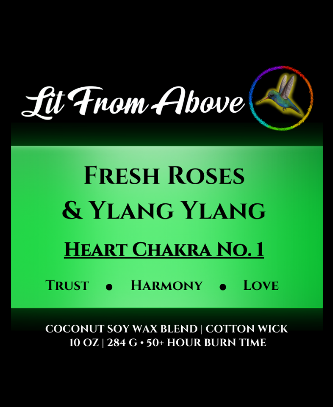 Lit From Above - Wholesale Jar/Filled Candle - Fresh Roses & Ylang Ylang • 10 oz1