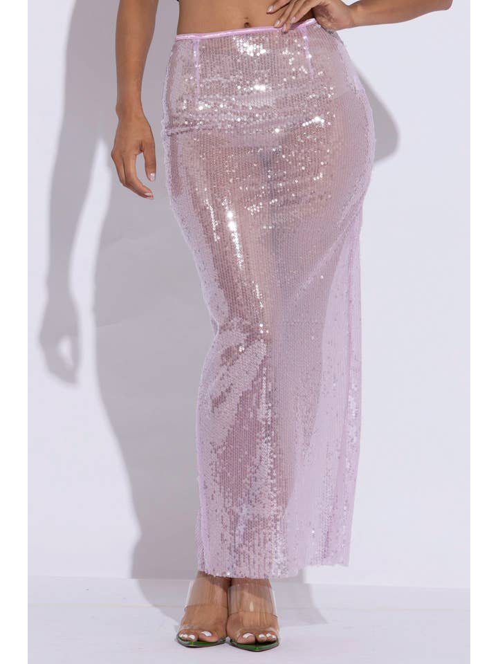 K Too - Wholesale Skirt - Women's - Sequin maxi skirt0