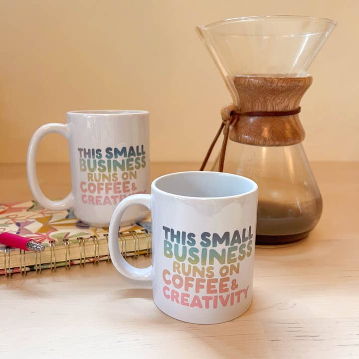 Palm Creative – wholesale Kaffekoppar – Denna småföretag drivs av kaffe & kreativitet mugg
