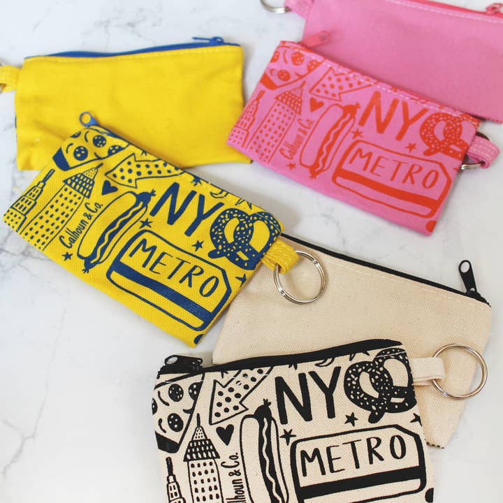 Calhoun & Co. – Engroshandel Posetaske - Dame – New York lynlåsetui til kort med nøglering2