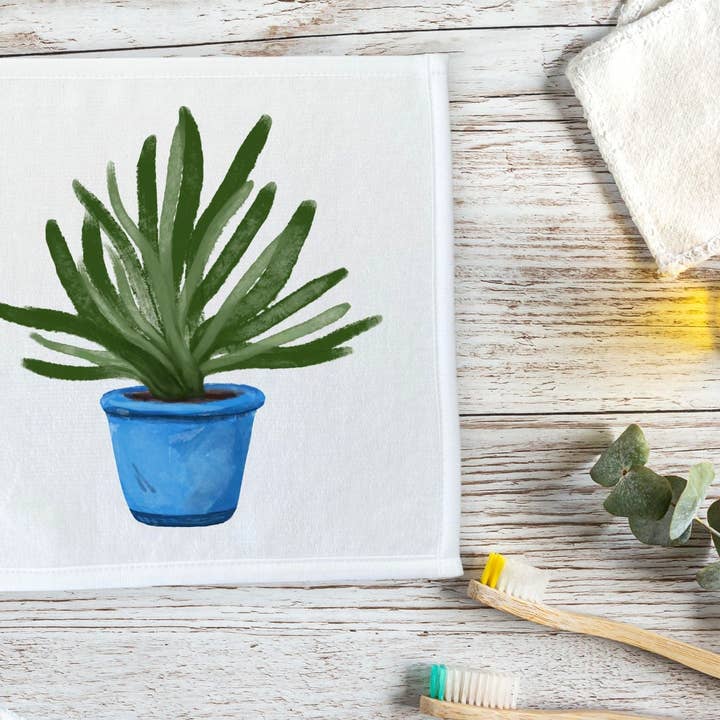 MerikaArt - Wholesale Wash Cloth - Aloe Vera Plant Washcloth3