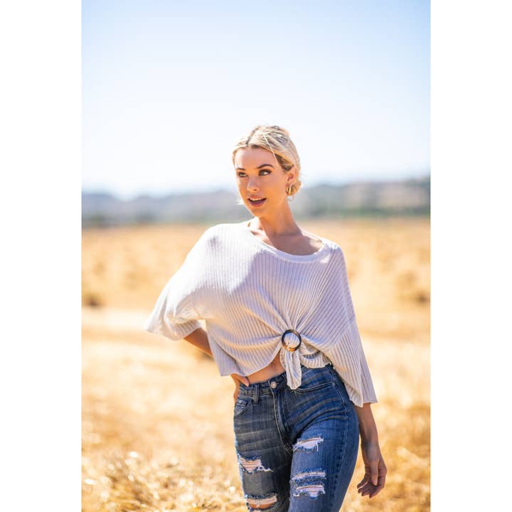 Verte - Wholesale Knit Top - Women's - KNIT CROP TOP_788-4306936