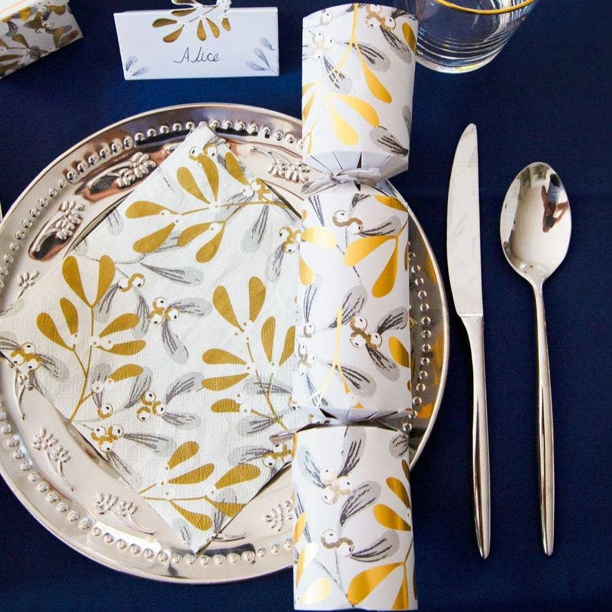 Talking Tables UK – wholesale Disposable napkin – Mistletoe Christmas Napkins | 20 Pack |6