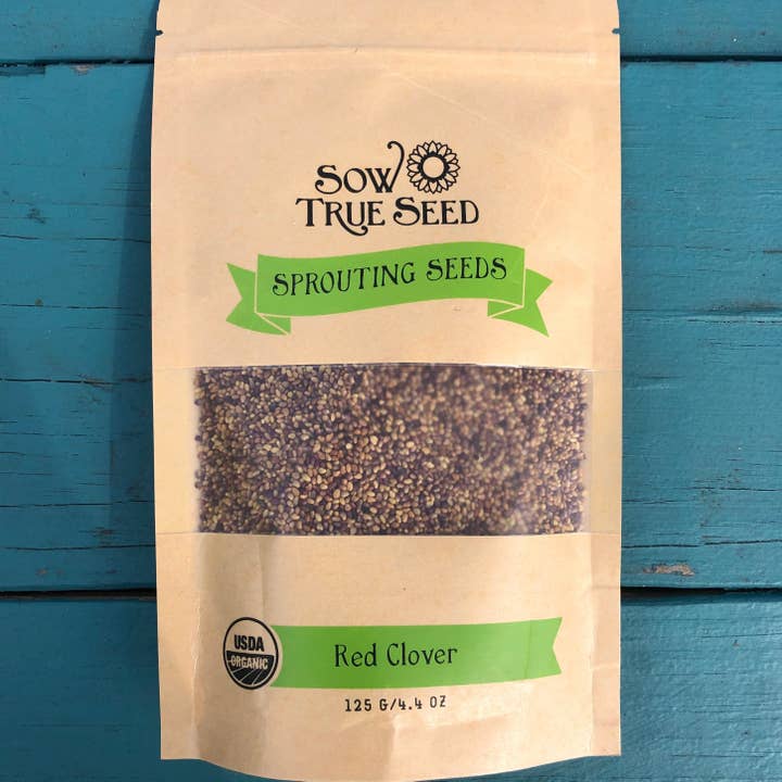 Sow True Seed - Wholesale Plant Seeds - Sprouting Seed - Red Clover, ORGANIC