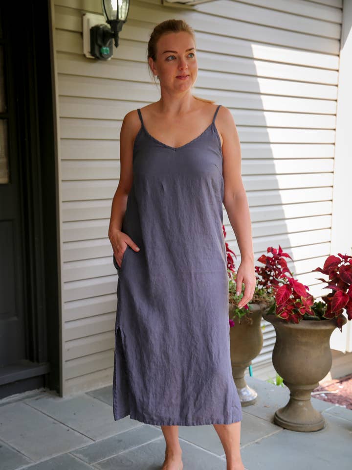 Linen Maxi Dress for wholesale by VIKOLINO