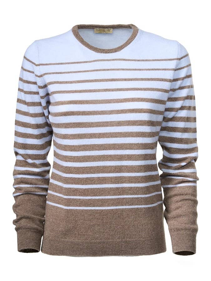 Suéter de rayas en mezcla de lana merino y cachemira para venta al por mayor de Eredi Colombo Srl (Brand Nicki Colombo)