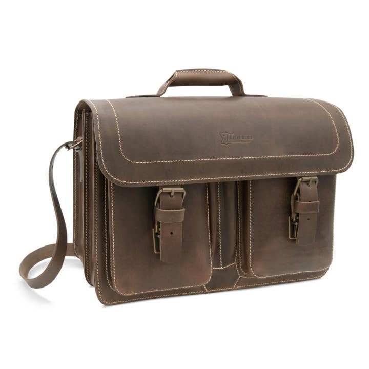 „Athens“ dokumentmappe lavet af vegetabilsk garvet læder for engroshandel hos Thielemann Leather Manufacturer