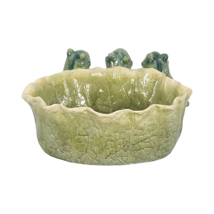 Sagebrook Home - Wholesale Plant Pot - Resin Three Sitting Frogs Garden Planter - Green, 10 in.7