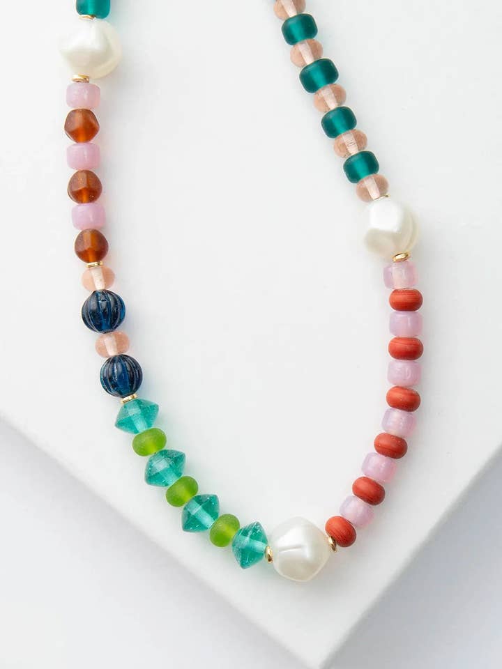 Glass Celebration Necklace for wholesale by Noonday