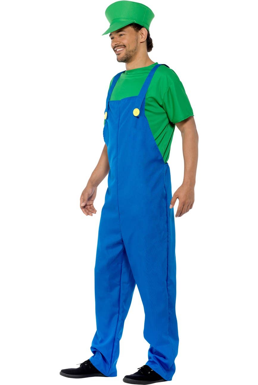 Partychimp - Vente Déguisement – homme - Déguisement de plombier garçon vert - costume de fête2