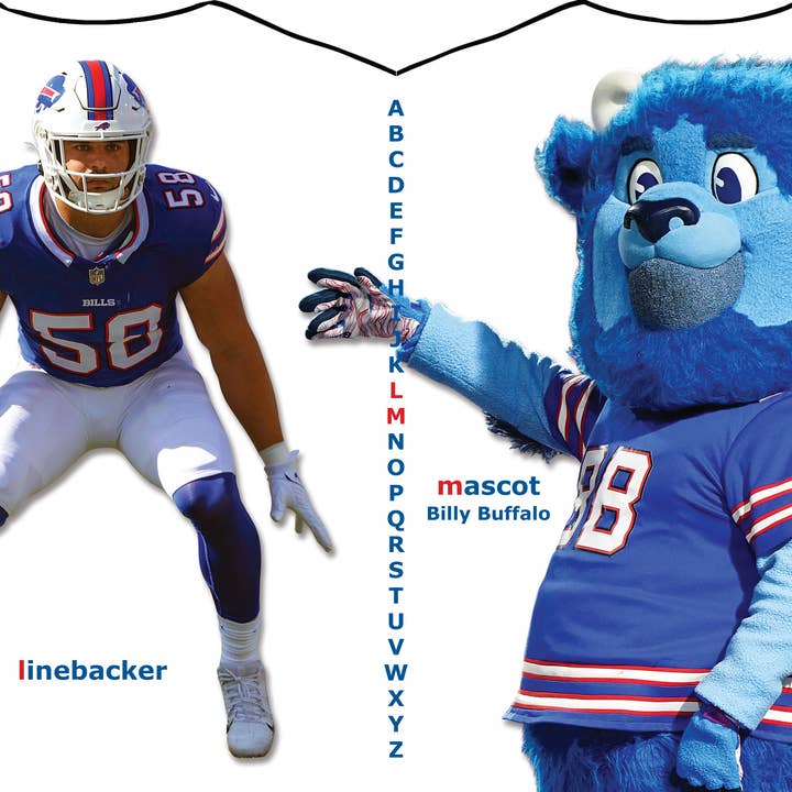 Michaelson Entertainment-Childrens Sports Board Books & Toys - Wholesale Baby & Toddler Book (0-2) - Buffalo Bills ABC - Kids Book for Young Fans2