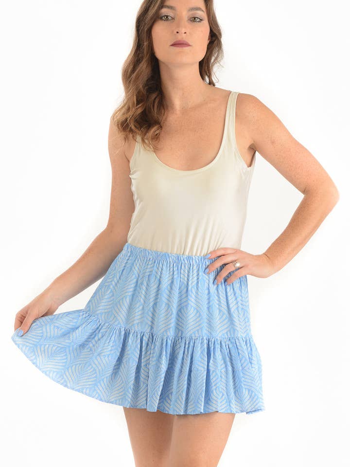 Gonna Boho/Perwinkle Palm per la vendita all'ingrosso da parte di Walker&Wade