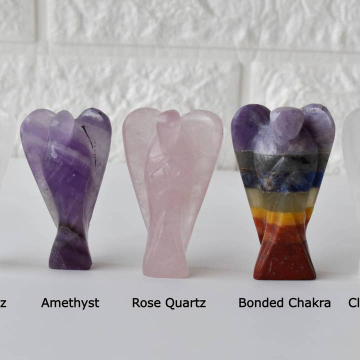 Soothing Crystals - Wholesale Decorative Figurine - Gemstone Angels | Crystal Quartz | Pocket Crystal Angels2