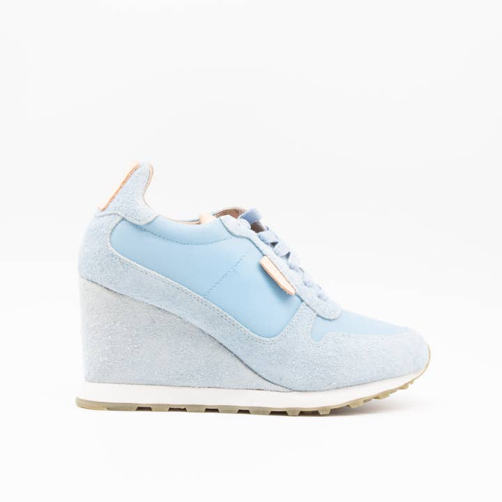 WAVECREST WEDGE SNEAKERS SKY BLUE for wholesale by Maskdanna by Califortunate