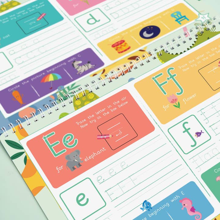 Buch zum Lernen von Buchstaben und Lauten | Schreiblernheft für den Großhandel von My Little Learner