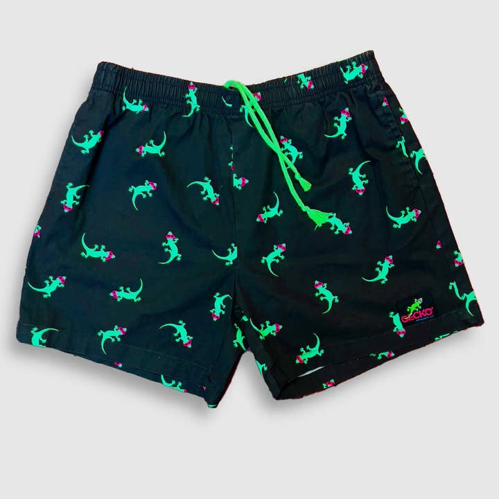 The "Original Gecko" OG Cotton Shorts Black for wholesale on Faire2