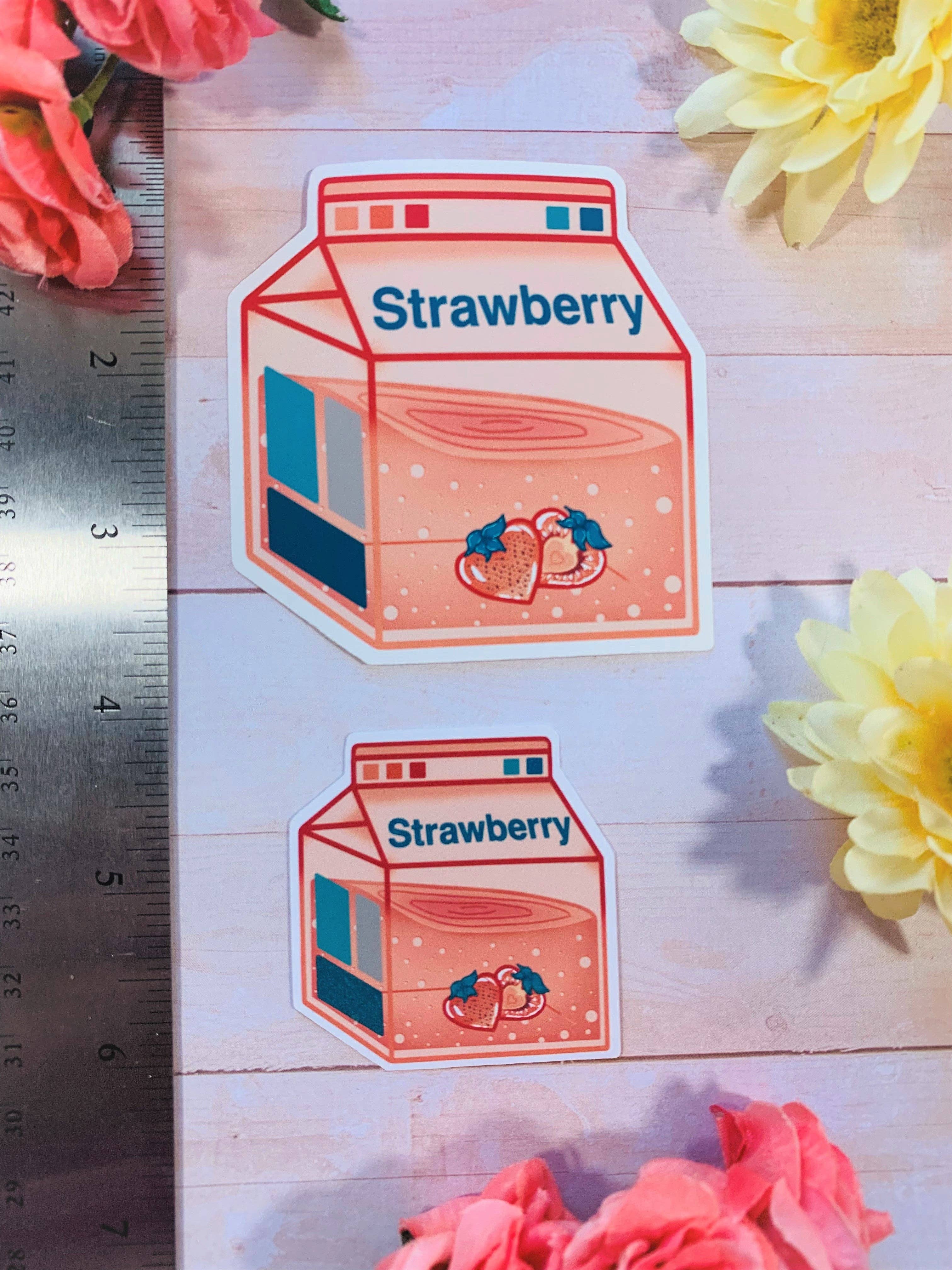 Emily Rose Creates - Venta al por mayor Pegatina - Pegatina troquelada con leche de fresa6