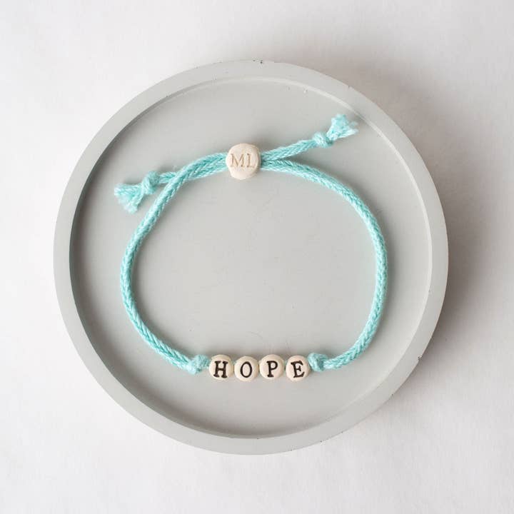 MudLOVE - Wholesale Woven/braided bracelet - HOPE - Friendship Bracelet on Hand-woven Cotton Cord5