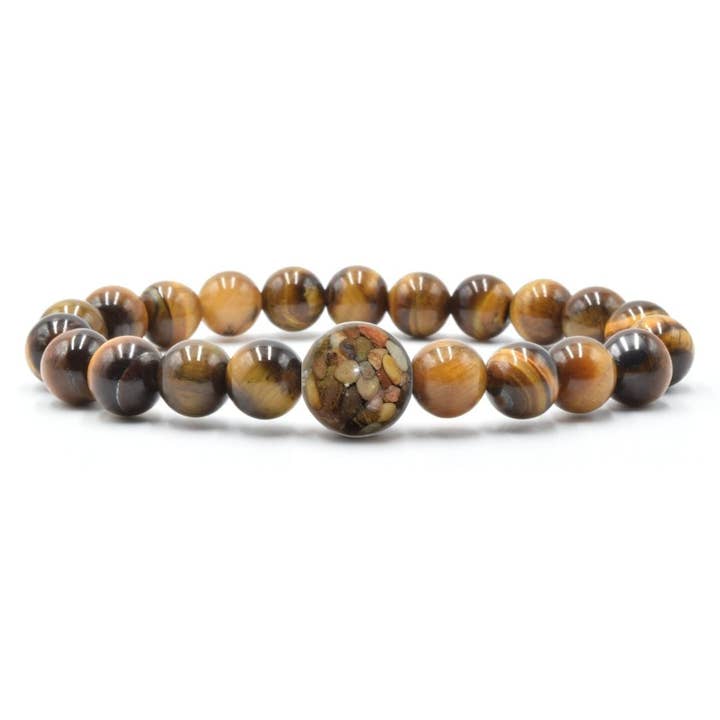 Tragen Sie ein echtes Stück Lake Ontario - Tiger's Eye für den Großhandel von Homes Bracelets