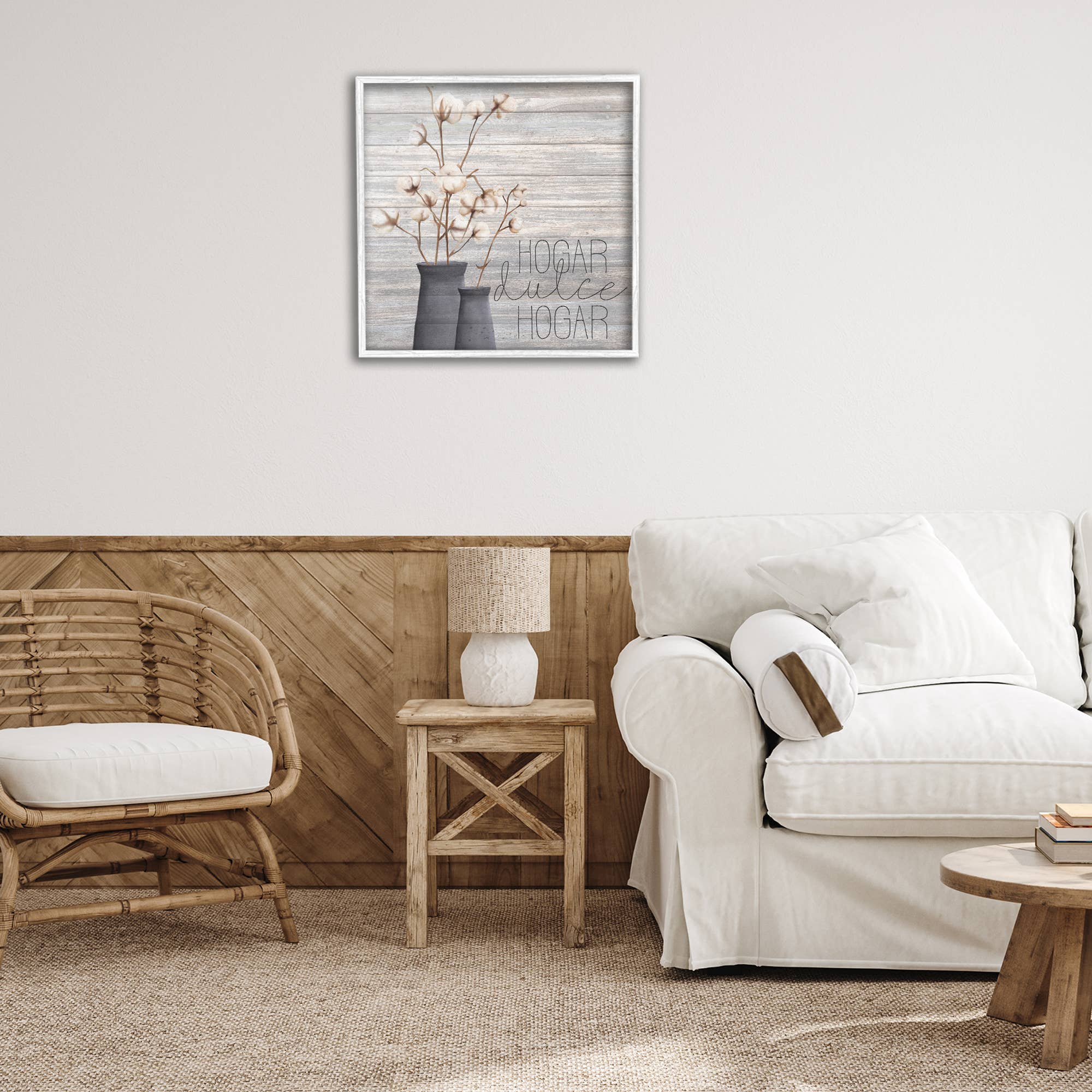 Stupell Industries - Wholesale Wall Decor - Kids & Baby - Hogar Dulce Hogar con Algodón Framed Giclee Art35