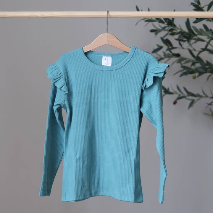 Jade Frill Top for wholesale by Belle + Bea Basics