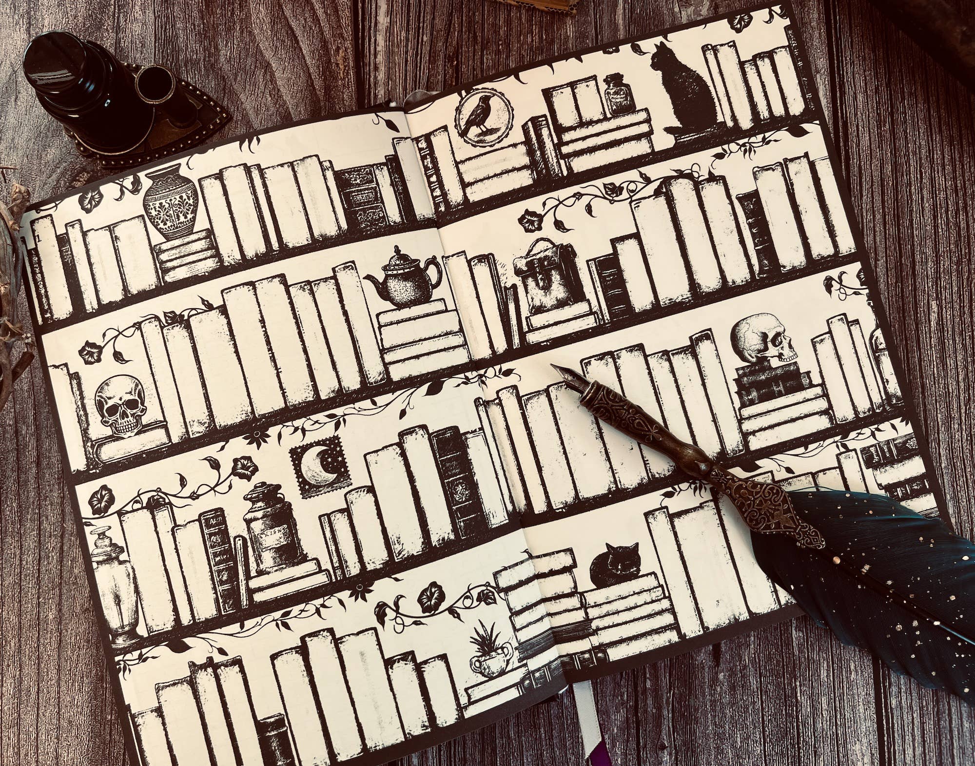 Conquest Journals - Wholesale Journal/Diary - Waiting for the Night Reading Journal13