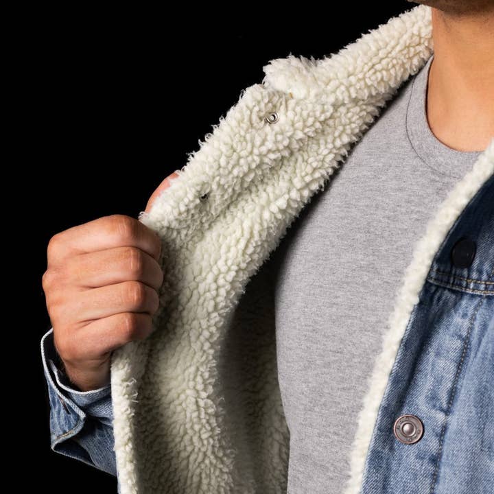 BAD WORKWEAR - Wholesale Denim Jacket - Men's - BAD DENIM SHERPA JACKET