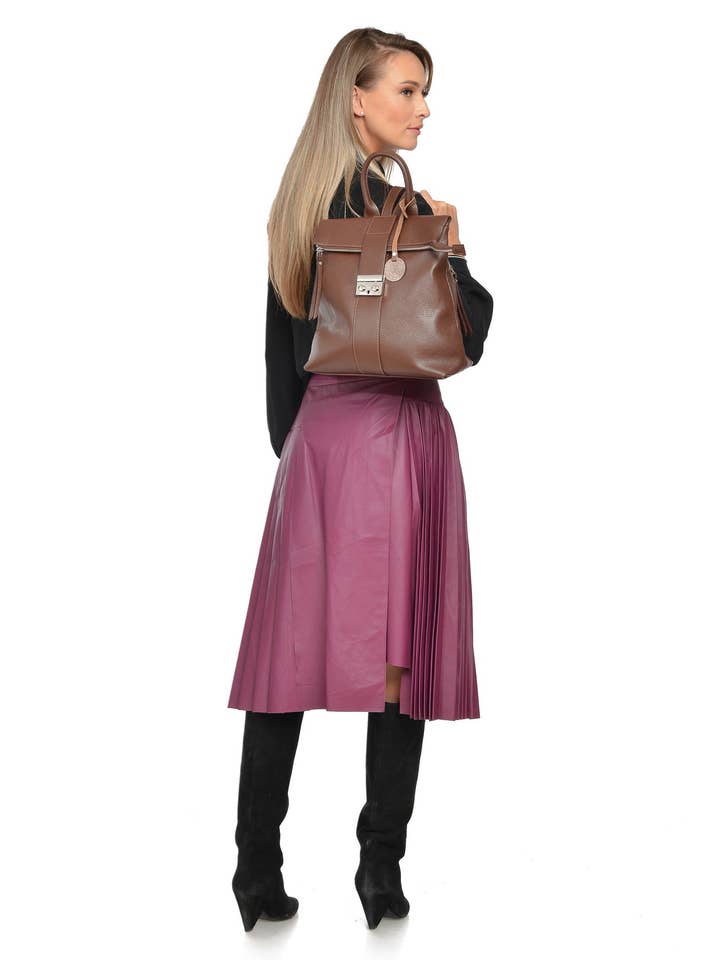 AW25 LV 128 BRUIN voor wholesale door Luisa Vannini