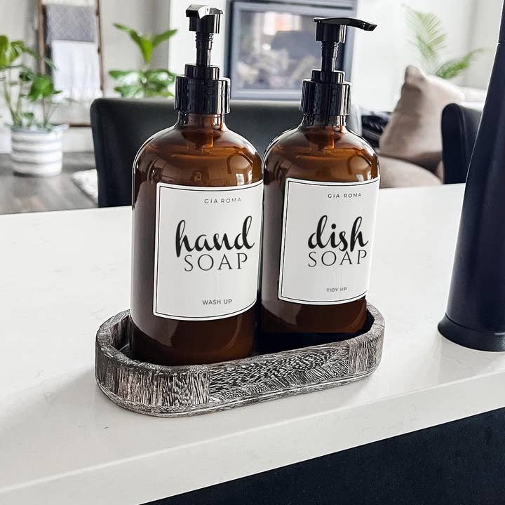 Gia Roma - Vente Plateaux décoratifs - Bac distributeur de savon, plateau à bijoux en bois, ferme rustique11