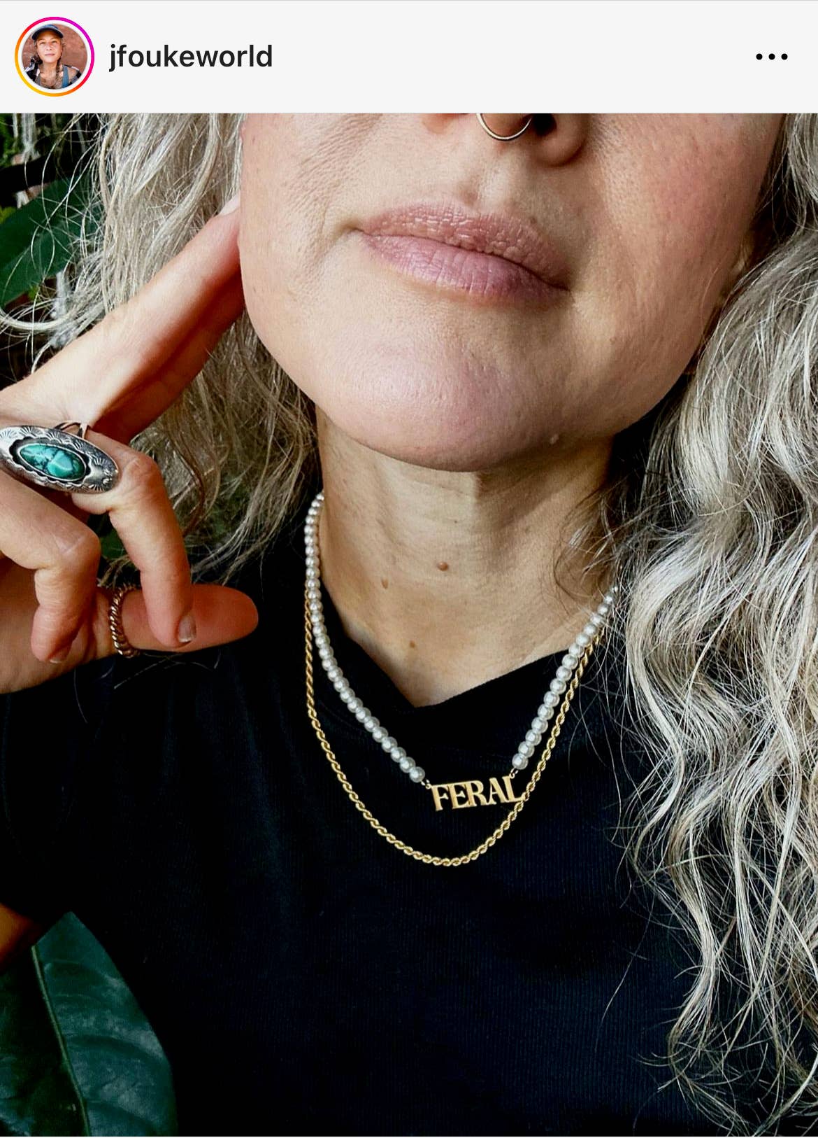 The Peach Fuzz – Colar pingente/pendente por atacado – Colar Feral com Pérolas7