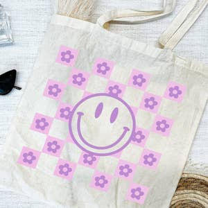 AE Marble Smiley® Recycled Nylon Tote Bag