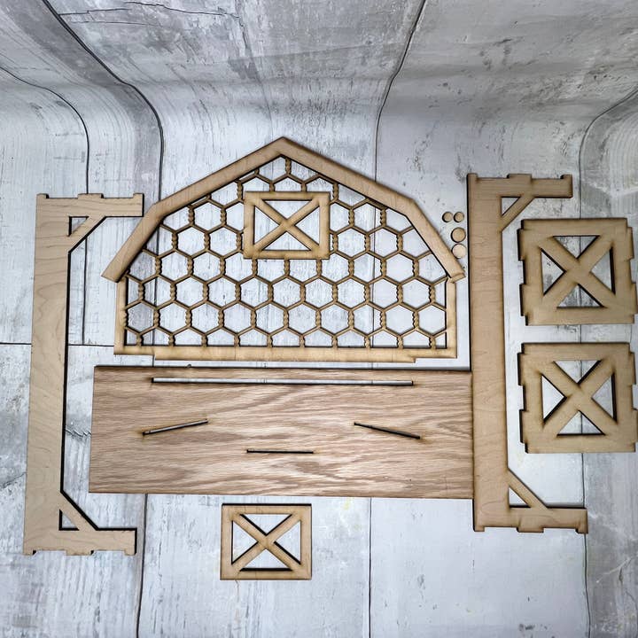 Rustic Home Co LLC - Wholesale Doe-het-zelf-knutselset - Bench Barn-displayset4