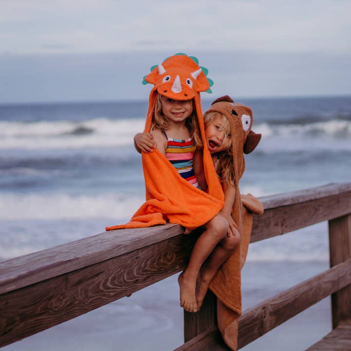 Yikes Twins - Wholesale Hooded Towel - Kids & Baby - Dinosaur hooded towel for toddlers ages 2 to 8 years old5