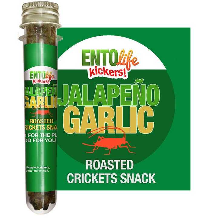 EntoLife Edible Insects - Crickets, Ants & Scorpions! - Wholesale Puffed Snack - Mini-Kickers Set: Savory Flavored Roasted Cricket Snack