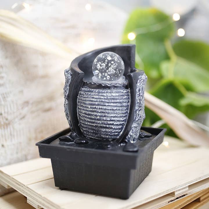 Water fountain - silver waterfall for wholesale by Ethike.eu