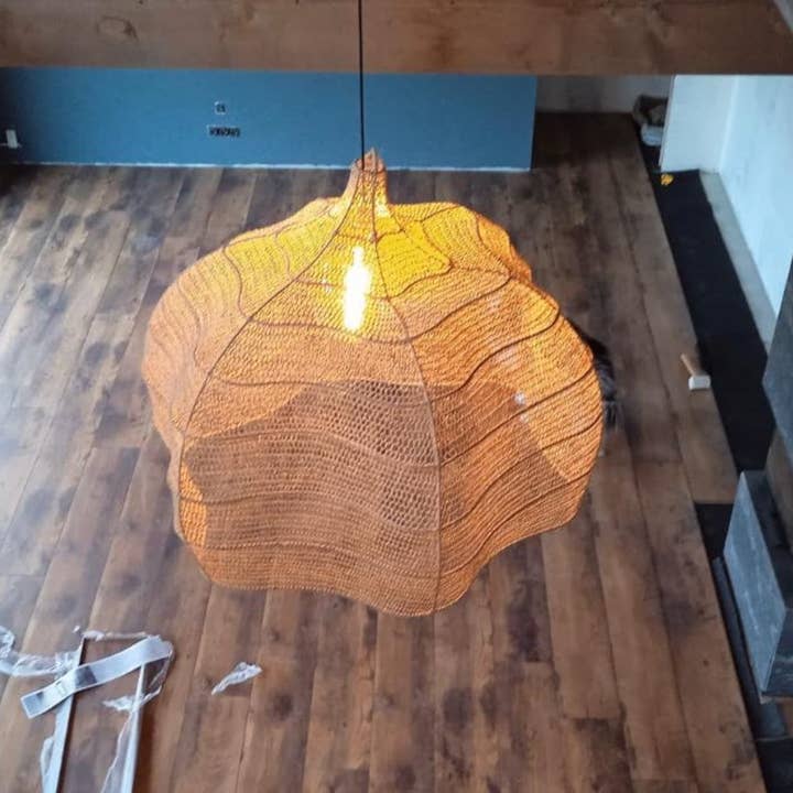 martitec - Wholesale Chandelier/Hanging Light - New Style Wave Chandelier, Natural Wicker Chandelier,